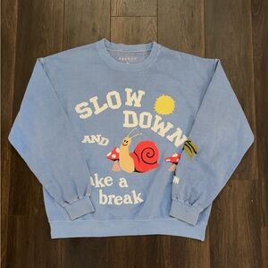 PacSun Heathered Blue Sweatshirt